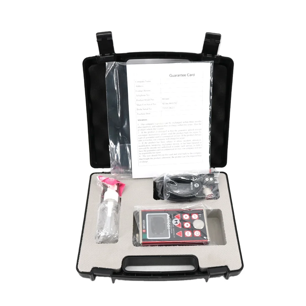 Mitech MT660 Digital Muti-mode Ultrasonic Thickness Gauge Pulse-echo and Echo-echo Thickness Meter
Mitech MT660 Digital Muti-mode Ultrasonic Thickness Gauge Pulse-echo and Echo-echo Thickness Meter