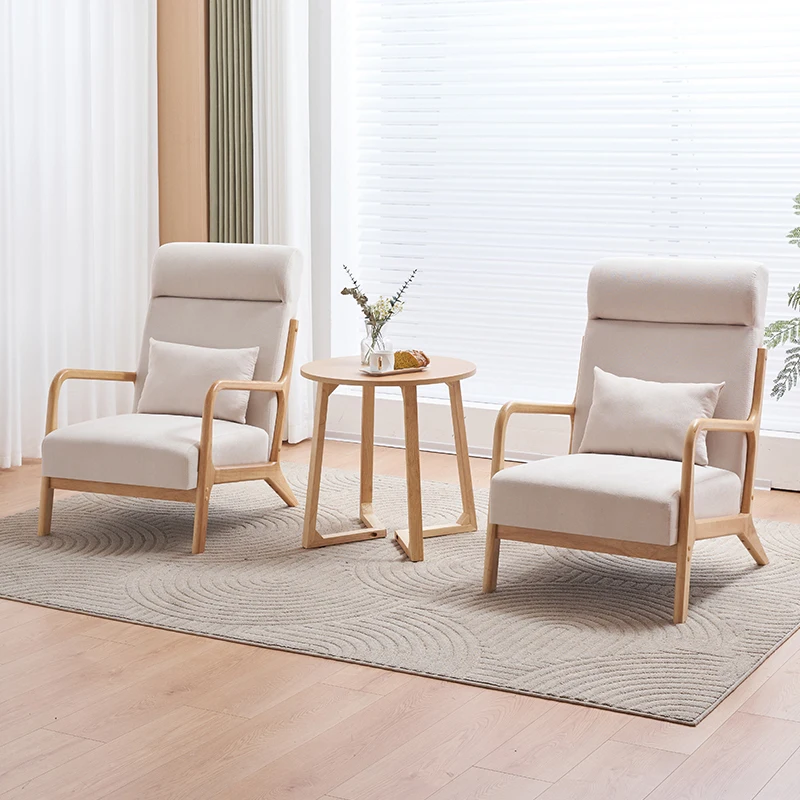 Customized high backrest single sofa chair balcony leisure chair living room bedroom fabric lazy sofa recliner
Customized high backrest single sofa chair balcony leisure chair living room bedroom fabric lazy sofa recliner