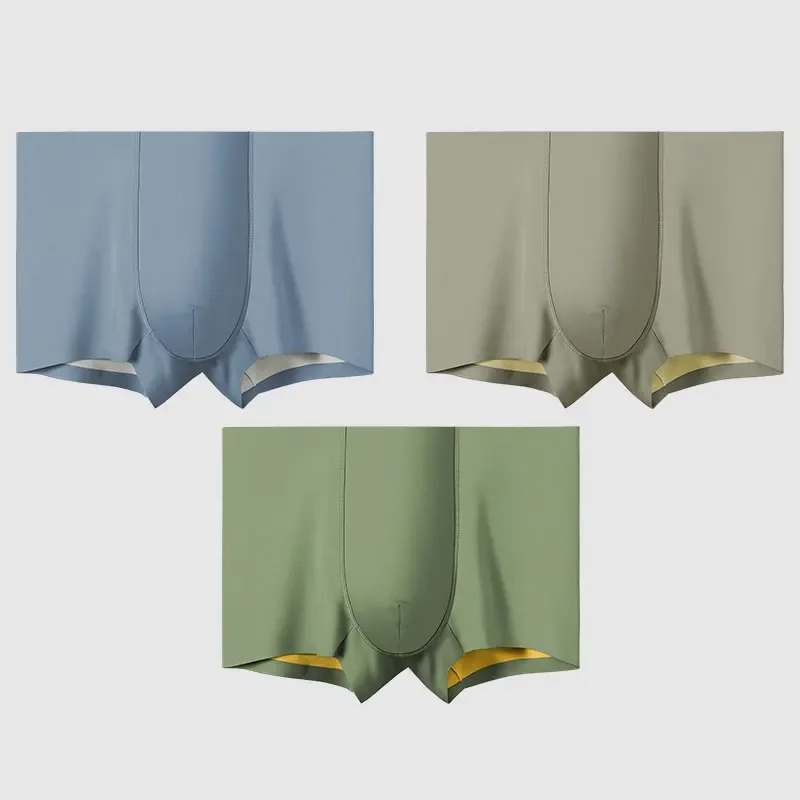 3pcs Men's summer thin, seamless quadrangle shorts, men's sports breathable zero-sensation flat pants
3pcs Men's summer thin, seamless quadrangle shorts, men's sports breathable zero-sensation flat pants