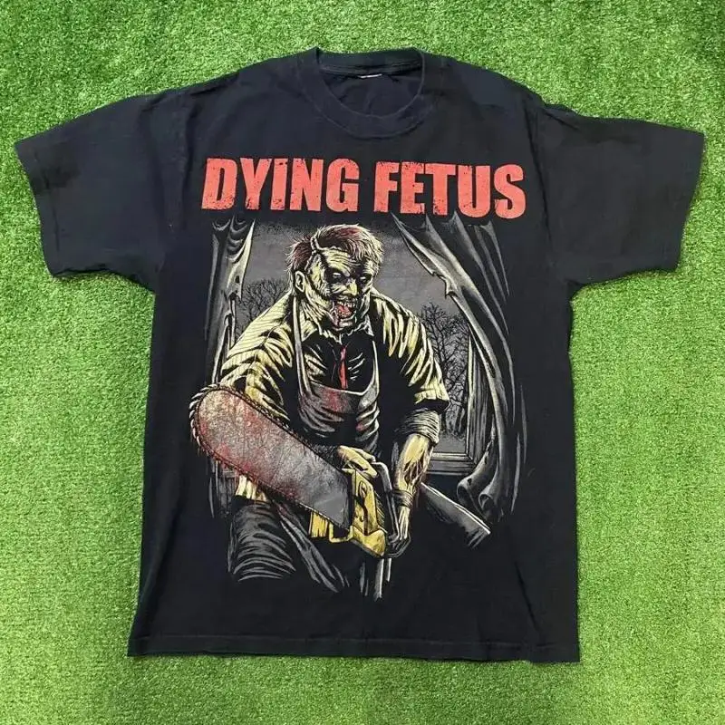 Редкая хлопковая футболка Dying Fetus Band для полноразмерной футболки GC1398 
Редкая хлопковая футболка Dying Fetus Band для полноразмерной футболки GC1398