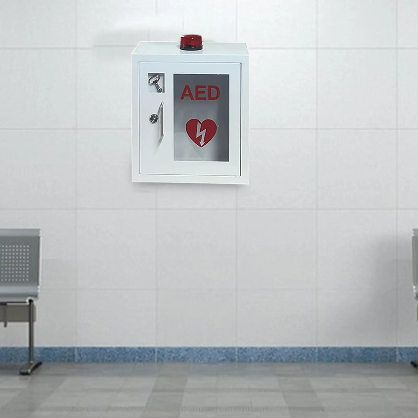 Aed Storage Cabinet with Alarm and Light with Handle Transparent Window Empty Wall Mount Box Wear Resistant Accessories Sturdy
Aed Storage Cabinet with Alarm and Light with Handle Transparent Window Empty Wall Mount Box Wear Resistant Accessories Sturdy