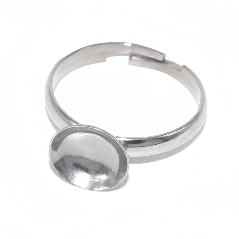 10 Pcs Stainless Steel DIY Handmade Ring Base Jewelry Accessories Ring Trays for Gem Resin Cabochon Patch
10 Pcs Stainless Steel DIY Handmade Ring Base Jewelry Accessories Ring Trays for Gem Resin Cabochon Patch