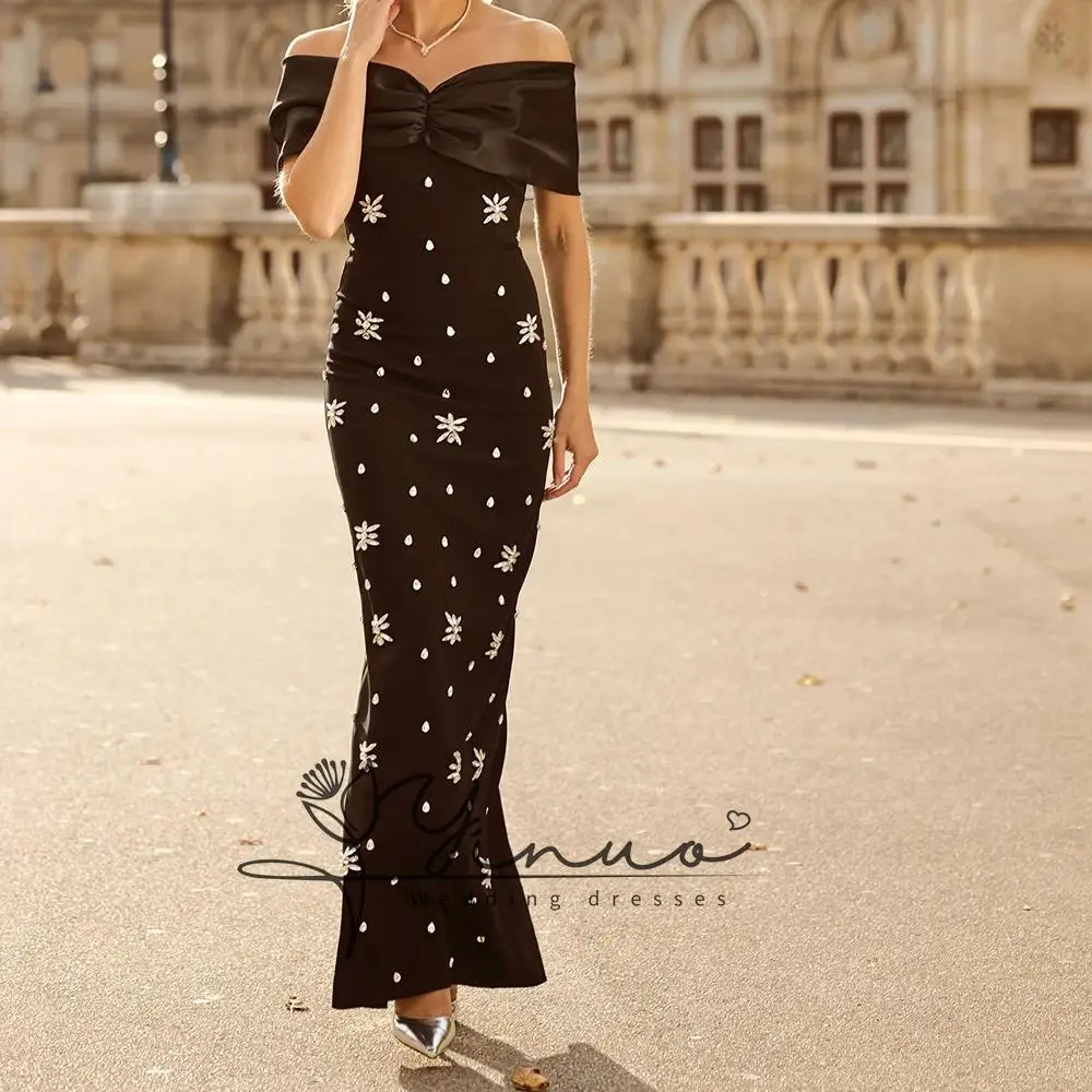 customized A-line Evening Dresses Ankle-length Off The Shoulder Sleeveless Prom Gown Simple Fashion Crystal Exquisite Party Gown
customized A-line Evening Dresses Ankle-length Off The Shoulder Sleeveless Prom Gown Simple Fashion Crystal Exquisite Party Gown