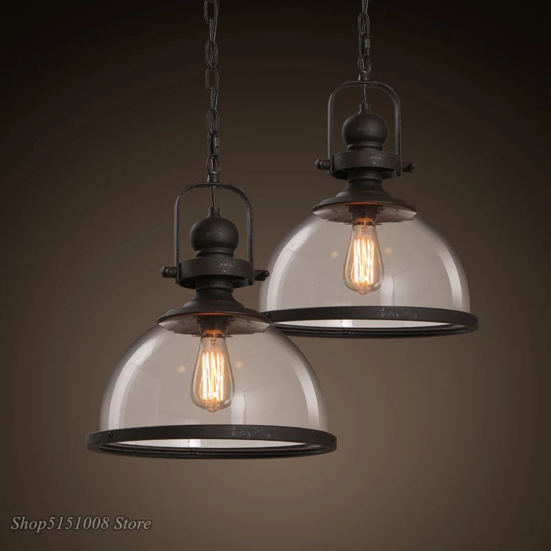 Loft Vintage Iron Pendant Lights Industrial Decor Hanging Lamp For Dining Room Kitchen Home Lighting Fixtures Glass Lampshade
Loft Vintage Iron Pendant Lights Industrial Decor Hanging Lamp For Dining Room Kitchen Home Lighting Fixtures Glass Lampshade