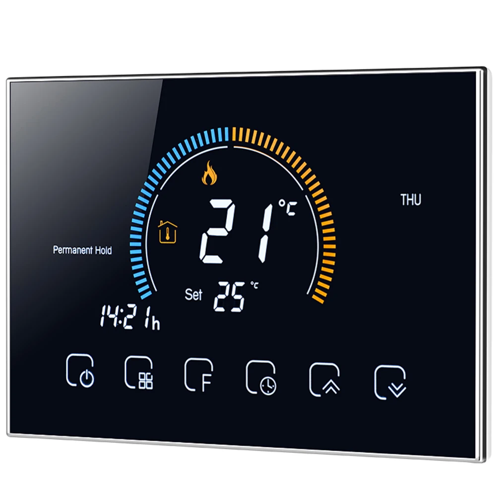 1Set Smart Thermostat Digital Intelligent Temperature Controller Touch Screen Silver Frame Heating Control for Home Floor
1Set Smart Thermostat Digital Intelligent Temperature Controller Touch Screen Silver Frame Heating Control for Home Floor