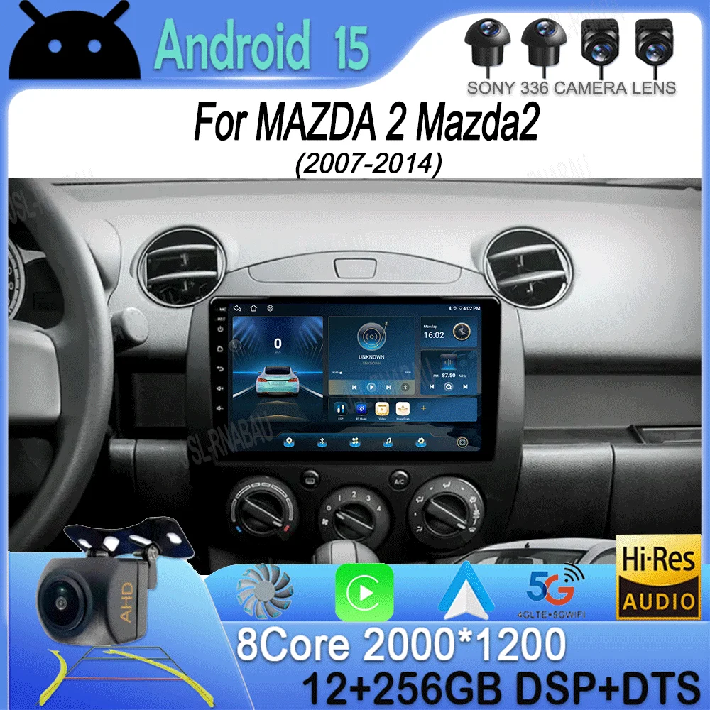Android 13 Carplay For MAZDA 2 Mazda2 2007 2008 2009 2010 2011 2012 2013 2014 Car Radio Multimedia Player 2 din Autoradio Stereo
Android 13 Carplay For MAZDA 2 Mazda2 2007 2008 2009 2010 2011 2012 2013 2014 Car Radio Multimedia Player 2 din Autoradio Stereo
