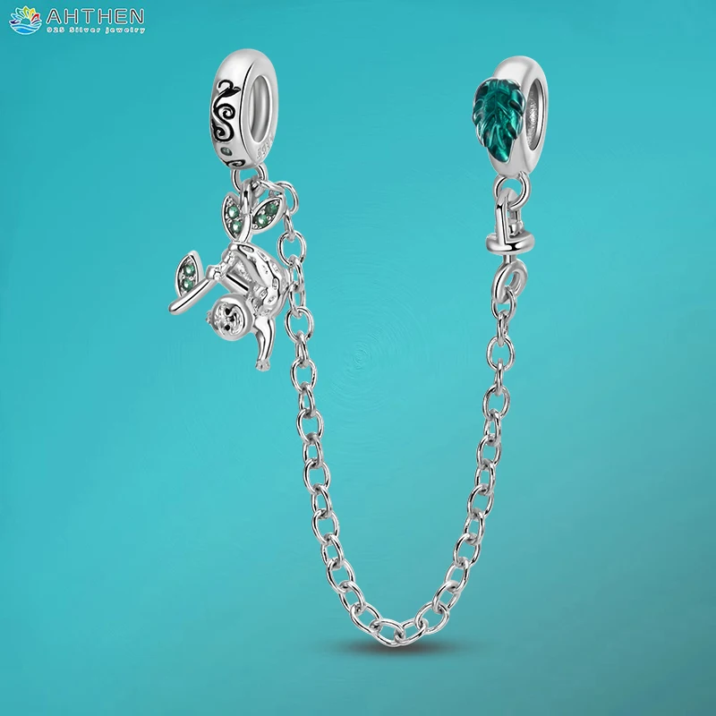 Ahthen 925 Sterling Silver Beads Lively Sloth Safety Chain Charm fit Snake Chain Bracelets Necklaces for Women Jewelry Making
Ahthen 925 Sterling Silver Beads Lively Sloth Safety Chain Charm fit Snake Chain Bracelets Necklaces for Women Jewelry Making