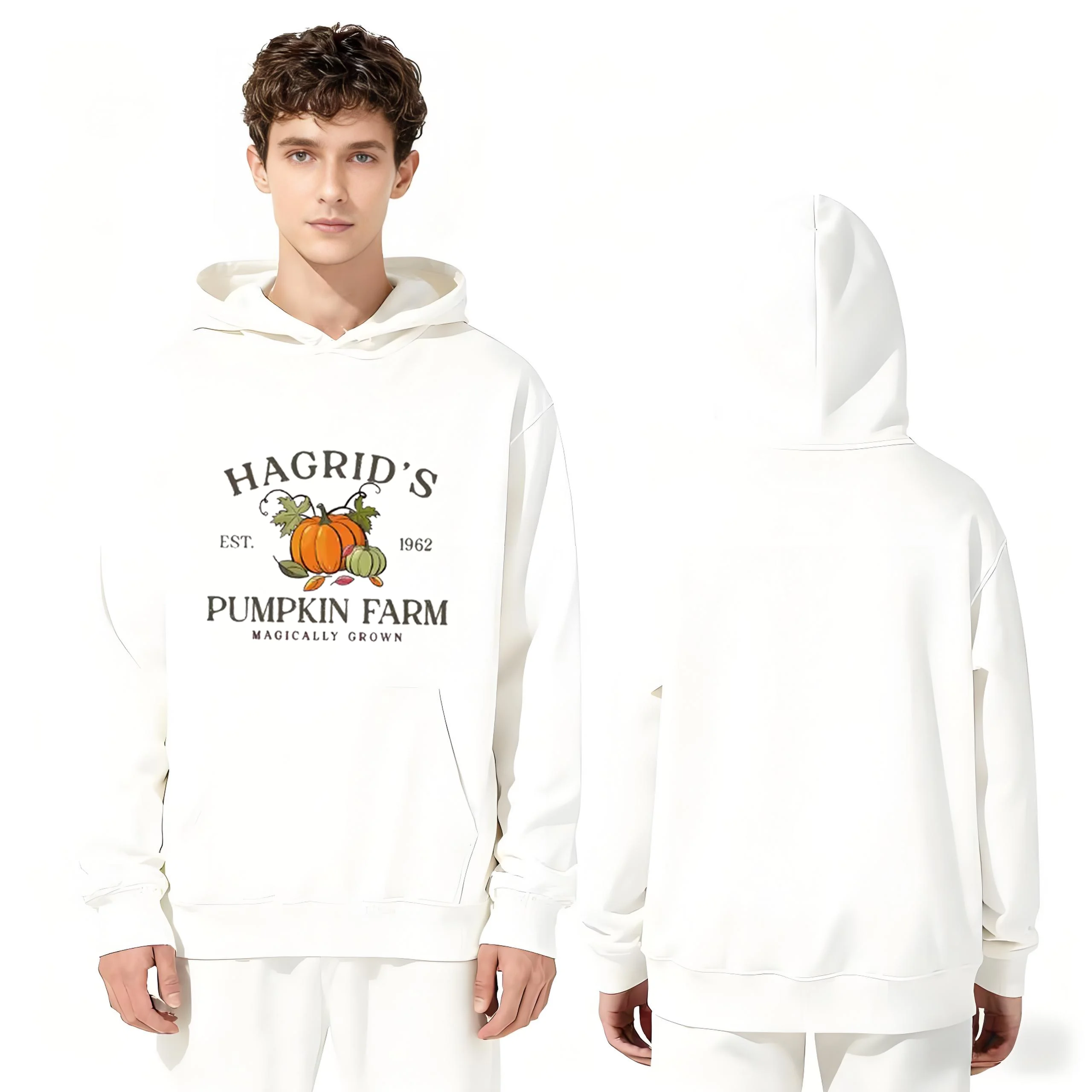 330 г тяжелая толстовка с волшебным принтом Hagrids Pumpkin Farm, удобная повседневная толстовка унисекс, уличная одежда для мужчин и женщин
330 г тяжелая толстовка с волшебным принтом Hagrids Pumpkin Farm, удобная повседневная толстовка унисекс, уличная одежда для мужчин и женщин