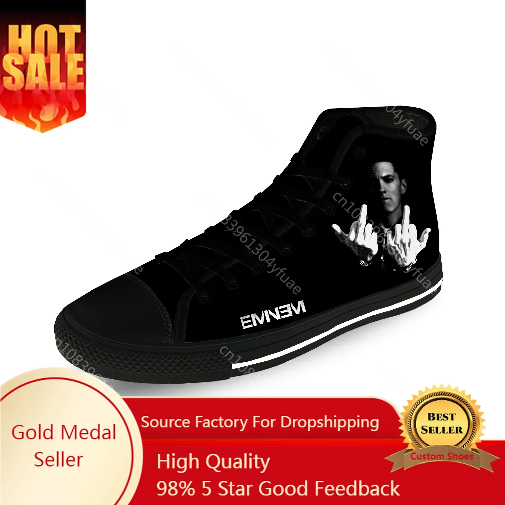 Eminem Hip Hop Rapper Rap Singer Casual Cloth Fashion 3D Print High Top Canvas Shoes Men Women Lightweight Breathable Sneakers
Eminem Hip Hop Rapper Rap Singer Casual Cloth Fashion 3D Print High Top Canvas Shoes Men Women Lightweight Breathable Sneakers