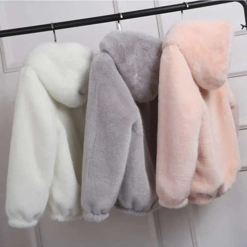 Plus Size Imitation Rabbit Fur Cardigan Sweatshirt Female Loose Plush Hooded Coat Womens New Korean Fashion Casual Hoodie Jacket
Plus Size Imitation Rabbit Fur Cardigan Sweatshirt Female Loose Plush Hooded Coat Womens New Korean Fashion Casual Hoodie Jacket