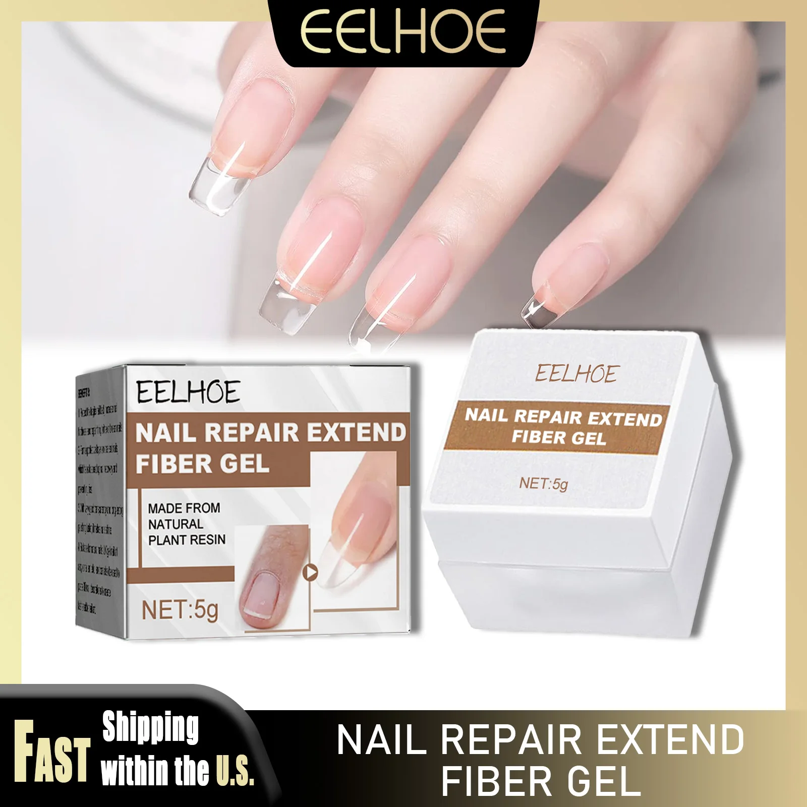EELHOE Nail Extension Gel Transparent Self Leveling Acrylic Semi Permanent UV Led Hard Gel Nail Art Builder Polish Manicure Tool
EELHOE Nail Extension Gel Transparent Self Leveling Acrylic Semi Permanent UV Led Hard Gel Nail Art Builder Polish Manicure Tool