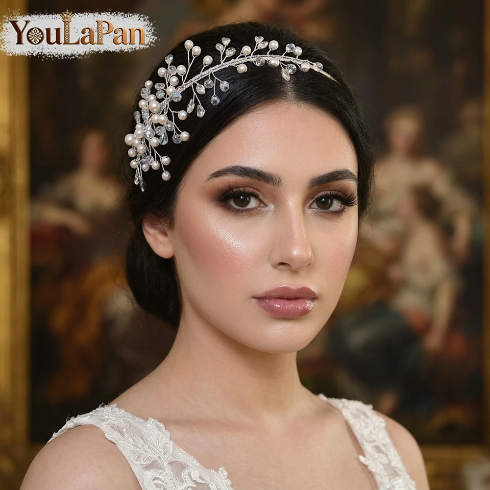 YouLaPan Elegant Pearl Rhinestone Bride Head Hoop Boho Wedding Headband Handmade Crystal Flower Headpieces Accessories HP997
YouLaPan Elegant Pearl Rhinestone Bride Head Hoop Boho Wedding Headband Handmade Crystal Flower Headpieces Accessories HP997