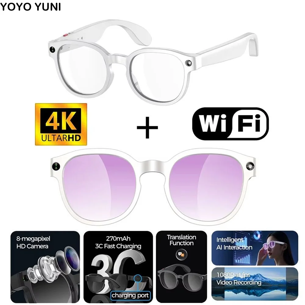 2 in 1 AI Smart Glasses Real-time Translation AIMB-S1 Smart Video Glasses 1080P Video Recording Fast Charging Smart AI Glasses
2 in 1 AI Smart Glasses Real-time Translation AIMB-S1 Smart Video Glasses 1080P Video Recording Fast Charging Smart AI Glasses