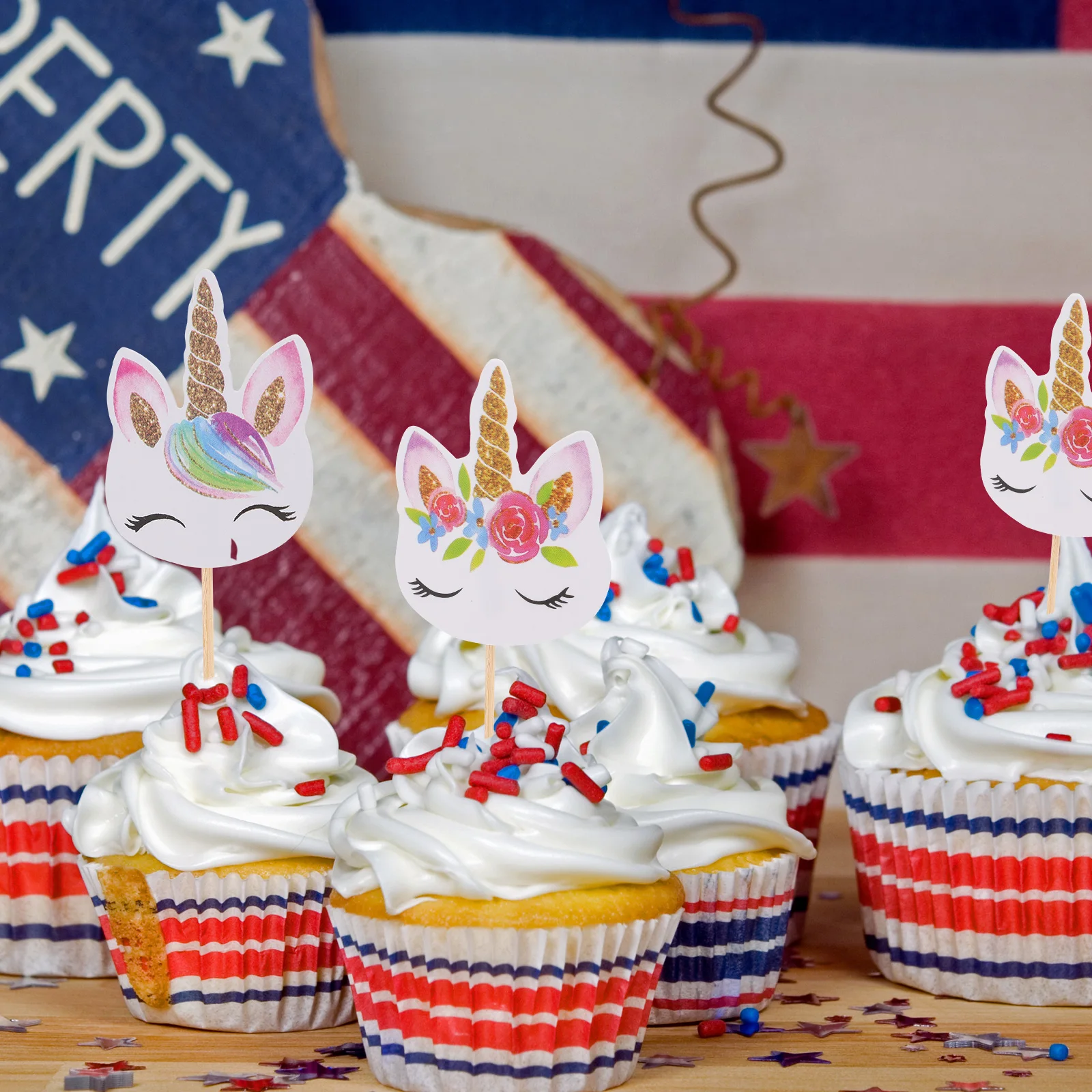 48 Pcs Cake Insert Topper Kids Unicorn Cupcake Birthday Muffin Decorations Paper Party Supplies Props Accessories
48 Pcs Cake Insert Topper Kids Unicorn Cupcake Birthday Muffin Decorations Paper Party Supplies Props Accessories