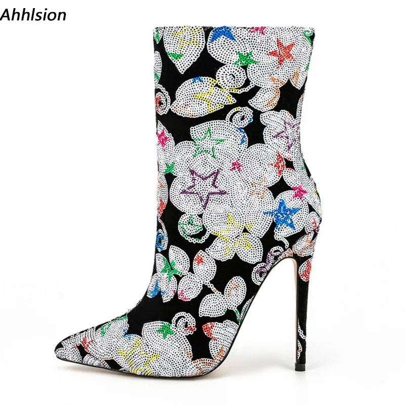 Ahhlsion Высококачественные женские зимние ботильоны FloraSexy на шпильке с острым носком, розовые, желтые туфли для вечеринок, размер США, большие размеры 5-15
Ahhlsion Высококачественные женские зимние ботильоны FloraSexy на шпильке с острым носком, розовые, желтые туфли для вечеринок, размер США, большие размеры 5-15