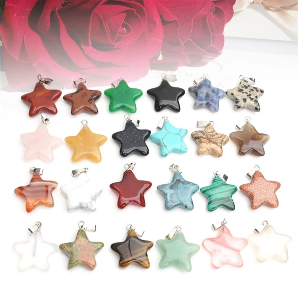 20 Pcs/Pack Pentagram Pendant Charm for Necklace Star Chakra Pendants Necklaces Crystal Stone
20 Pcs/Pack Pentagram Pendant Charm for Necklace Star Chakra Pendants Necklaces Crystal Stone
