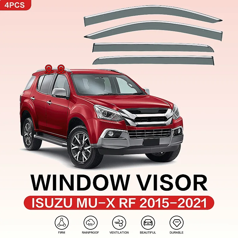 For ISUZU MU-X 2013-2019 Car Window Visor Rain Sun Shade Side Deflector Awning Auto Accessories
For ISUZU MU-X 2013-2019 Car Window Visor Rain Sun Shade Side Deflector Awning Auto Accessories