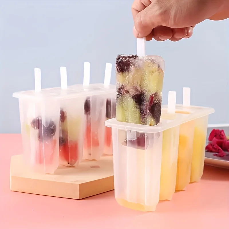 2-Pack Plastic Popsicle Mold Set - Creative Ice Cream Maker, Safe Ice Cube Tray, Household Popsicle Maker, Kitchen Accessories
2-Pack Plastic Popsicle Mold Set - Creative Ice Cream Maker, Safe Ice Cube Tray, Household Popsicle Maker, Kitchen Accessories