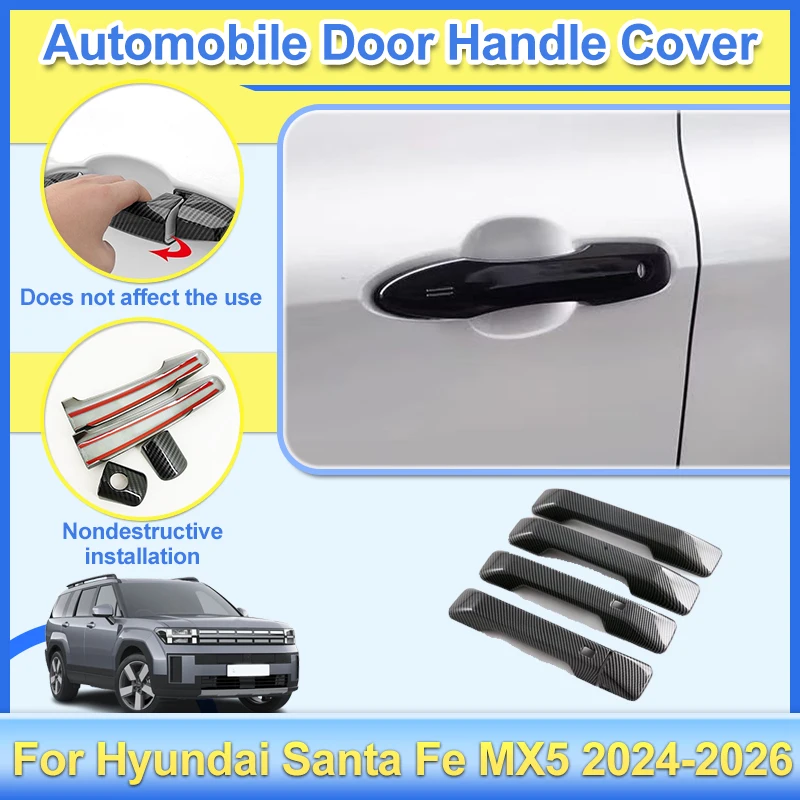 Car Door Handle Cover For Hyundai Santa Fe MX5 2024 2025 2026 Auto Exterior Door Handle Outer Sticker Covers Protect Accessories
Car Door Handle Cover For Hyundai Santa Fe MX5 2024 2025 2026 Auto Exterior Door Handle Outer Sticker Covers Protect Accessories