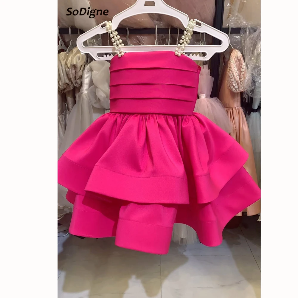 SoDigne A-line Satin Flower Girl Dress Spaghetti Strap Tiered Pearls Girls Birthday Party Gown Princess Skirt Dresses Customized
SoDigne A-line Satin Flower Girl Dress Spaghetti Strap Tiered Pearls Girls Birthday Party Gown Princess Skirt Dresses Customized