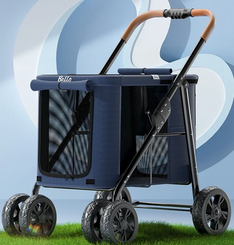 Outdoor Breathable Dog Stroller Lightweight Foldable Pet Transporter Large Space Walking Pet Cart For Travel Bearing
Outdoor Breathable Dog Stroller Lightweight Foldable Pet Transporter Large Space Walking Pet Cart For Travel Bearing