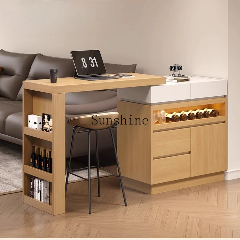 Italian minimalist sofa side cabinet log wind retractable bar table
Italian minimalist sofa side cabinet log wind retractable bar table