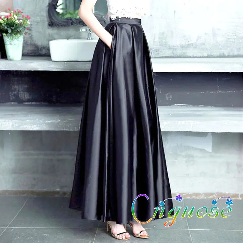 Female Fashion Chic and Elegant Woman Skirt Summer Plus Size Counterfeit Silk Satin Evening Party Female Womens Pleated Skirts
Female Fashion Chic and Elegant Woman Skirt Summer Plus Size Counterfeit Silk Satin Evening Party Female Womens Pleated Skirts