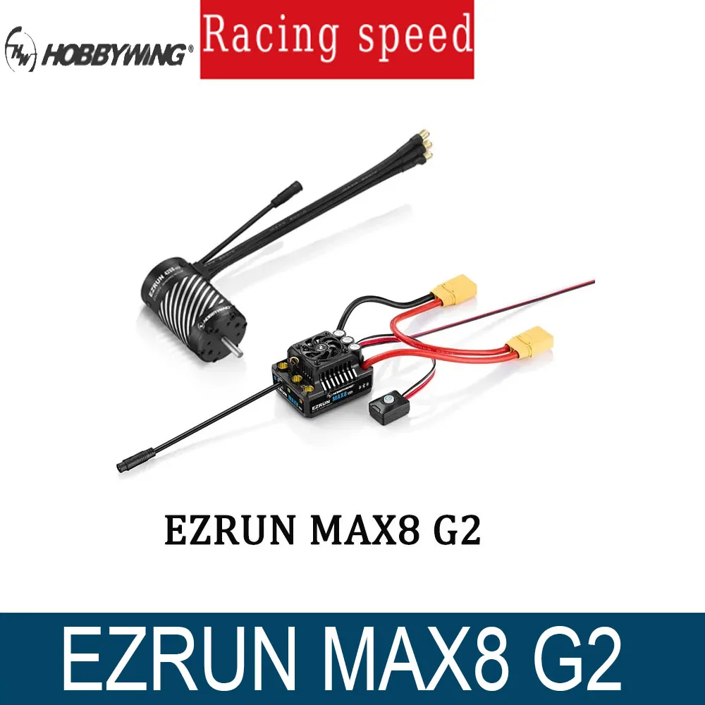HOBBYWING EZRUN MAX8 G2 160A ESC 4278SD 2250KV 4268SD 2500KV Motor Burshless Sensored Combo for 1/8 Car Buggy Monster Truck RC
HOBBYWING EZRUN MAX8 G2 160A ESC 4278SD 2250KV 4268SD 2500KV Motor Burshless Sensored Combo for 1/8 Car Buggy Monster Truck RC