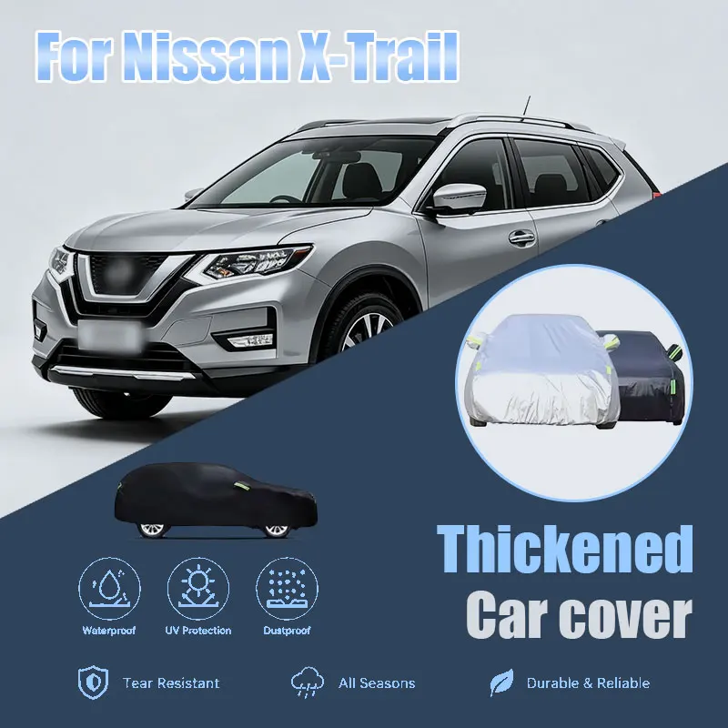 For Nissan X-Trail Full Car Cover Side Zipper Design Waterproof Dustproof Sun Protection Outdoor Vehicle Cover
For Nissan X-Trail Full Car Cover Side Zipper Design Waterproof Dustproof Sun Protection Outdoor Vehicle Cover