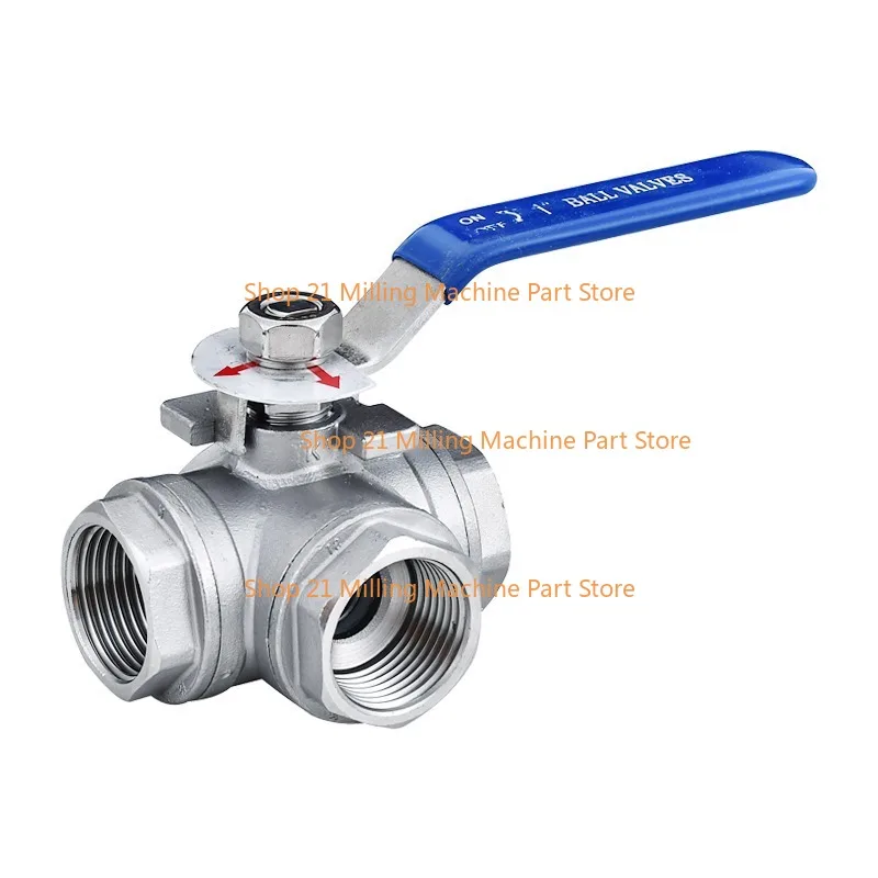 1PC 304 Stainless Steel Three-way Ball Valve L Type T Type 1/4" 3/8" 1/2" 3/4" 1" DN8 DN10 DN15 DN20 DN25 Female thread
1PC 304 Stainless Steel Three-way Ball Valve L Type T Type 1/4" 3/8" 1/2" 3/4" 1" DN8 DN10 DN15 DN20 DN25 Female thread