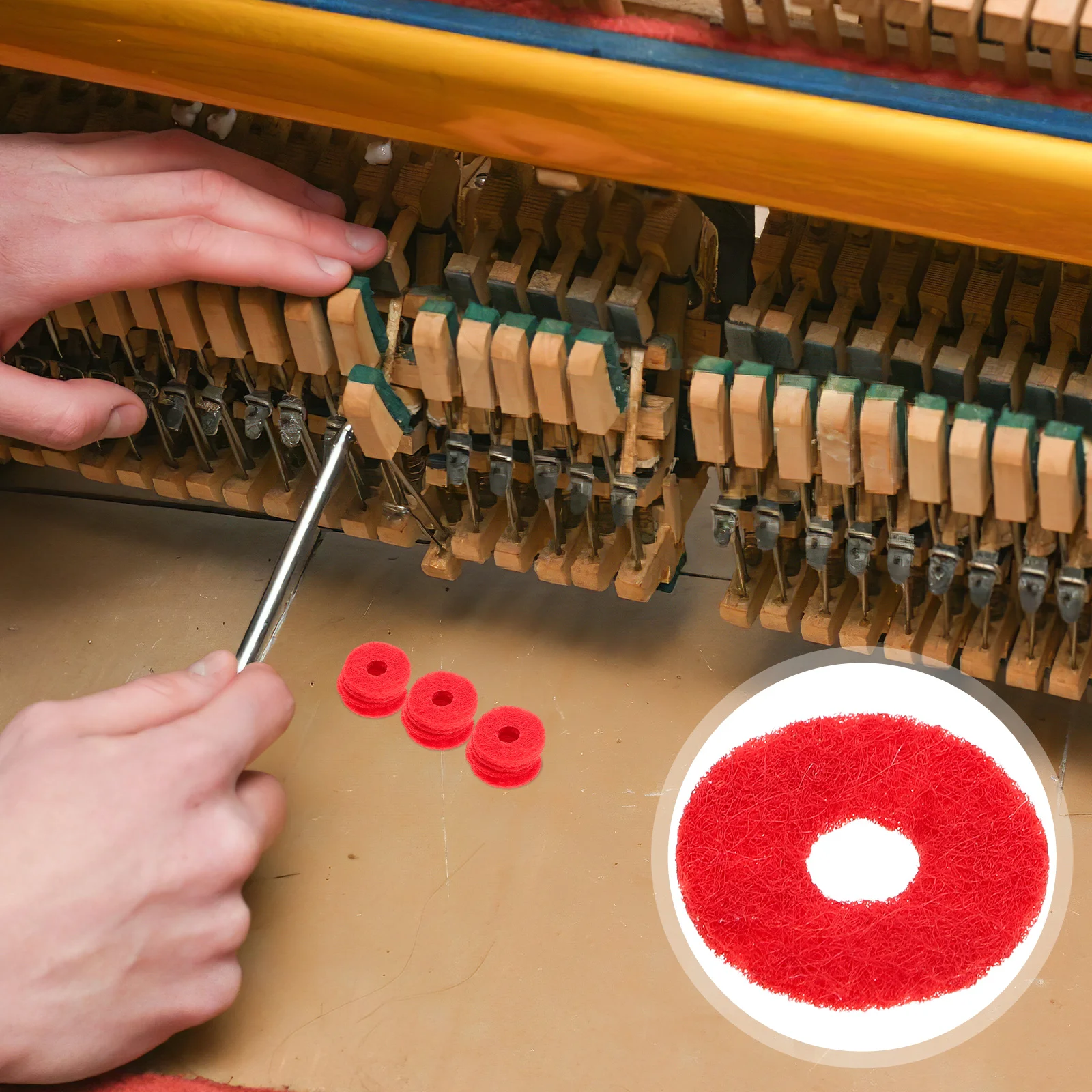 90 Pcs Keyboard Piano Accessories Felt Washer Balance Rail Discs Replacement Washers Gaskets Kit
90 Pcs Keyboard Piano Accessories Felt Washer Balance Rail Discs Replacement Washers Gaskets Kit