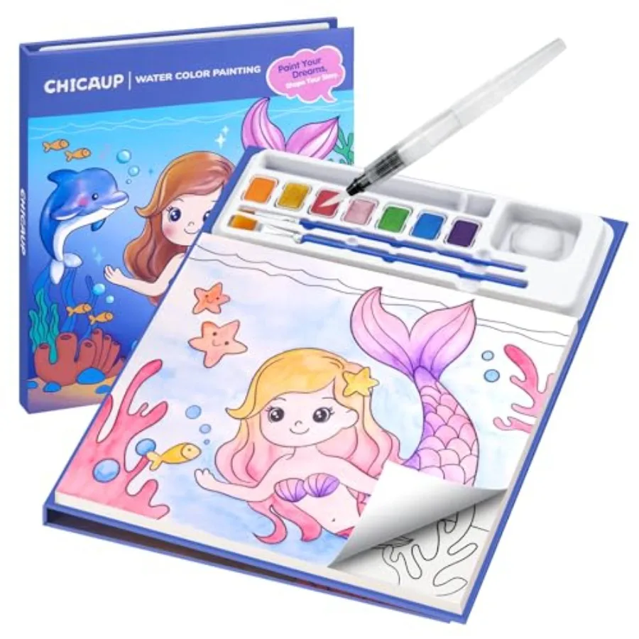 Paint with Water Coloring Books for,Mess Free Watercolor Painting Kit Painting Activity for Ages 3-5 4-8, Arts Crafts Drawing G
Paint with Water Coloring Books for,Mess Free Watercolor Painting Kit Painting Activity for Ages 3-5 4-8, Arts Crafts Drawing G