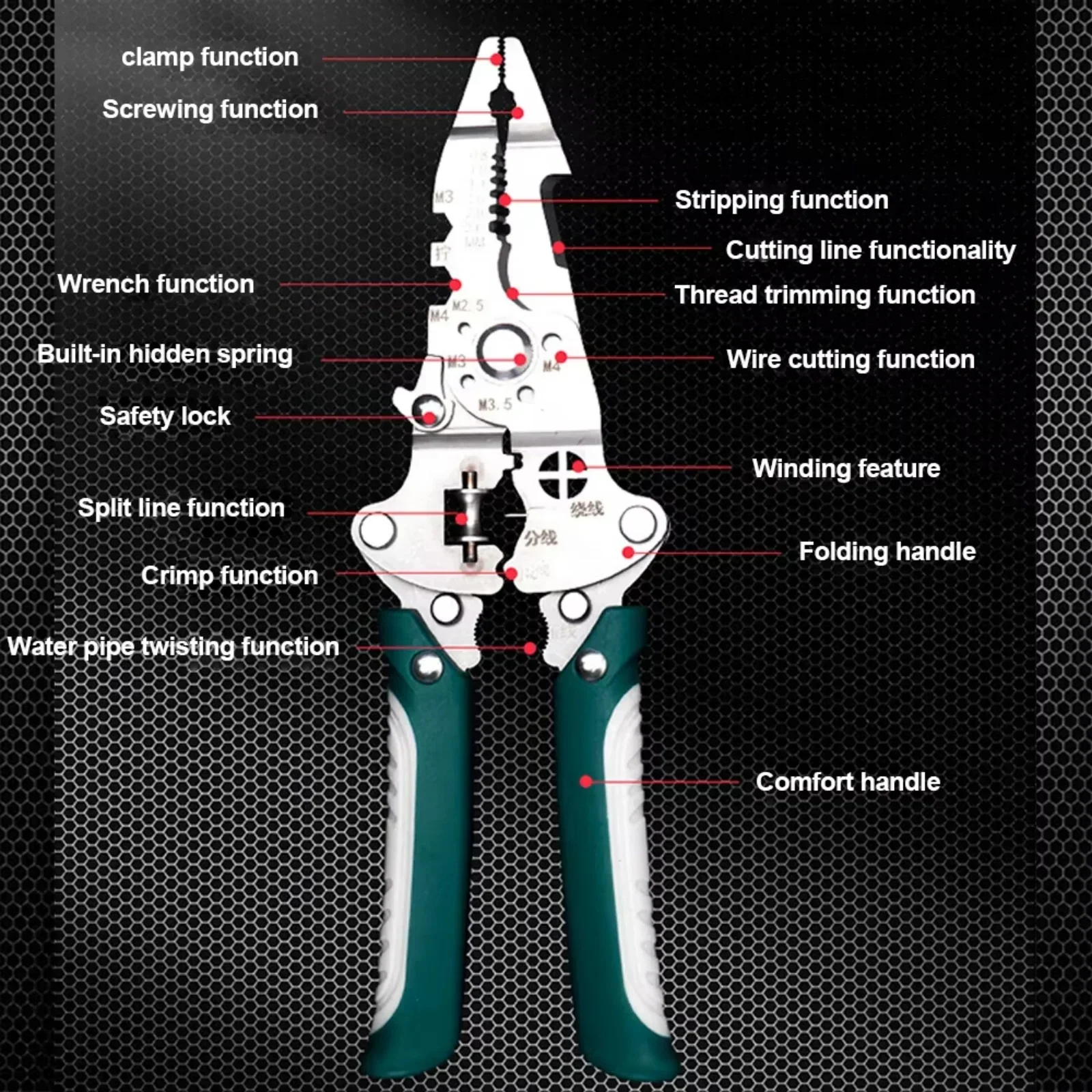 Многофункциональные складные инструменты для зачистки проводов из нержавеющей стали для обслуживания электрических панелей, автомобильной проводки и домашнего ремонта
Многофункциональные складные инструменты для зачистки проводов из нержавеющей стали для обслуживания электрических панелей, автомобильной проводки и домашнего ремонта