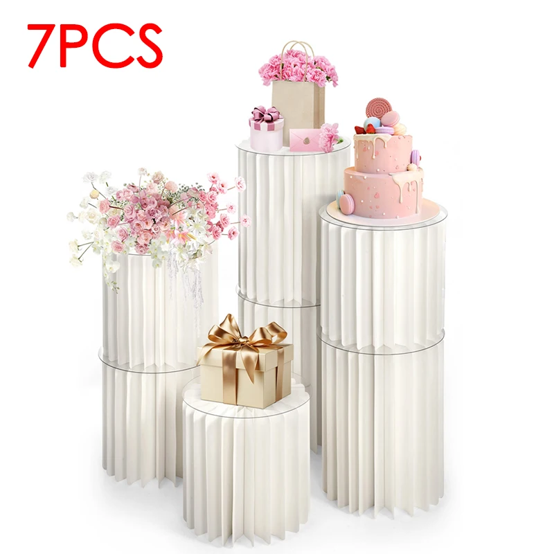 Folding Paper Cylindrical Cake Stand for Banquet Birthday Party Dessert Cake Display Holder Wedding Backdrop Props Ramadan Decor
Folding Paper Cylindrical Cake Stand for Banquet Birthday Party Dessert Cake Display Holder Wedding Backdrop Props Ramadan Decor