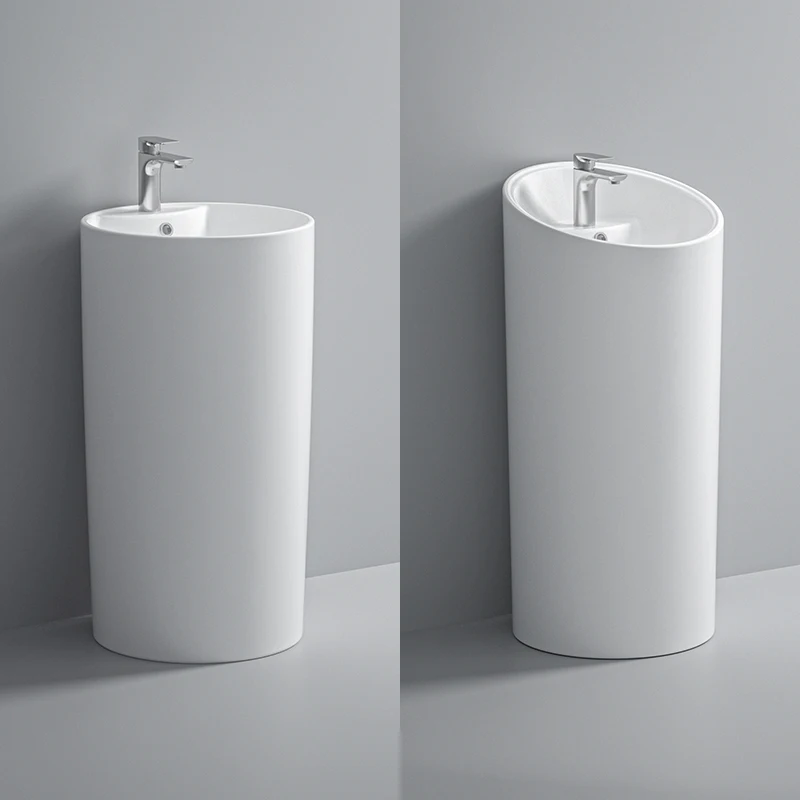 Integrated column basin ceramic one-piece washbasin outdoor art column basin round basin 51025
Integrated column basin ceramic one-piece washbasin outdoor art column basin round basin 51025