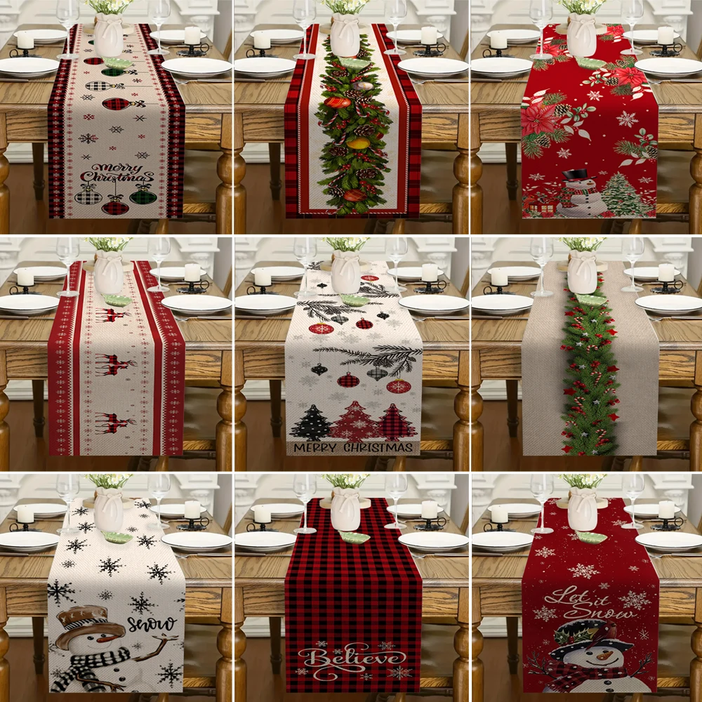 2025 Christmas Table Runner Santa Claus Snowman Christmas Tree Christmas Decoration for Home Xmas Party Decor Decoração De Natal
2025 Christmas Table Runner Santa Claus Snowman Christmas Tree Christmas Decoration for Home Xmas Party Decor Decoração De Natal