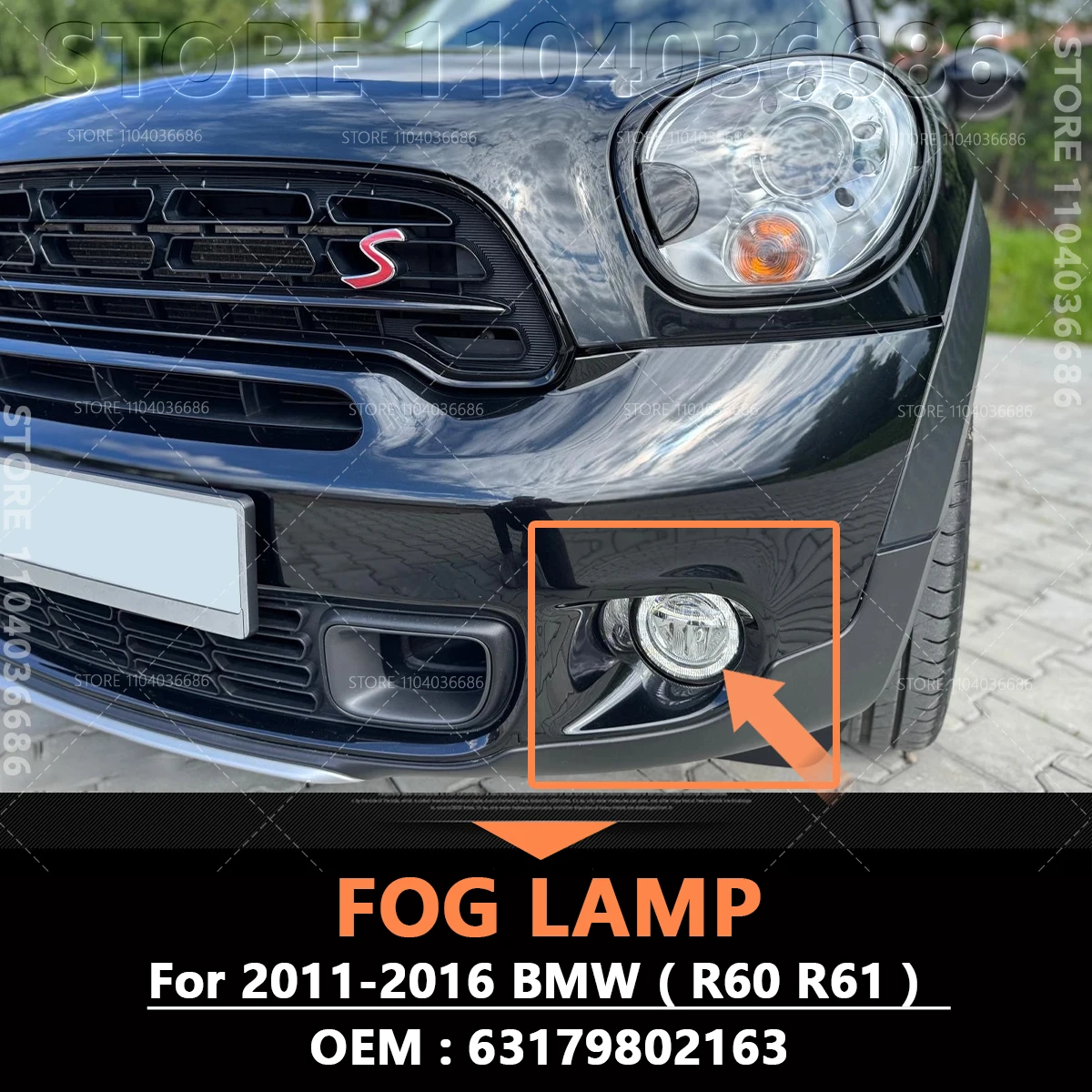 For BMW Mini Cooper 2011-2016 Countryman(R60) Paceman(R61) Front Bumper Fog Lamp Light Without Bulb 63179802163
For BMW Mini Cooper 2011-2016 Countryman(R60) Paceman(R61) Front Bumper Fog Lamp Light Without Bulb 63179802163