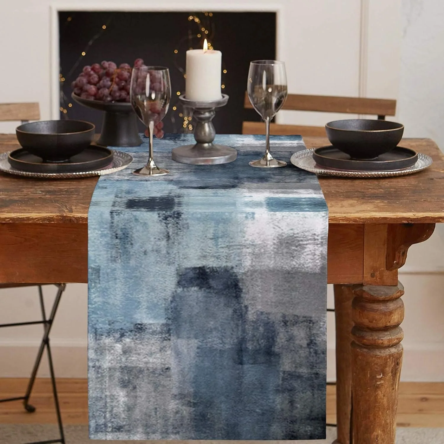 Teal Grey Table Runners Modern Art Farmhouse Linen Table Flag Table Runners Rustic Style for Party Kitchen Dining Party Decor
Teal Grey Table Runners Modern Art Farmhouse Linen Table Flag Table Runners Rustic Style for Party Kitchen Dining Party Decor
