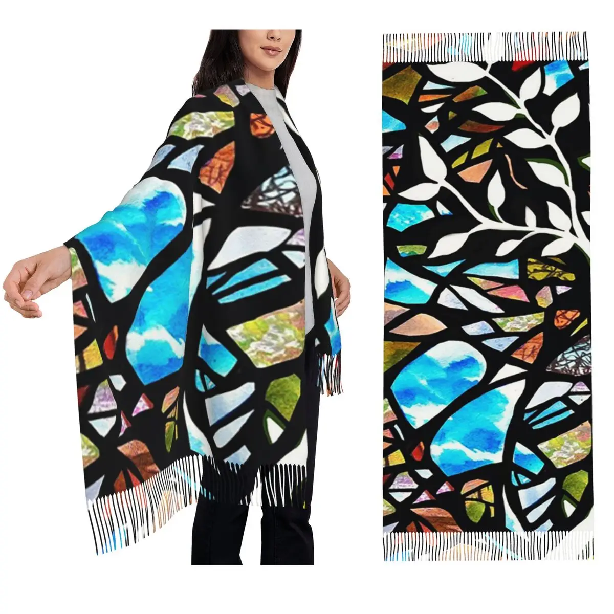 Древо жизни, абстрактный акварельный шарф с кисточками, шарфы для женщин, мягкие теплые шали и накидки, длинная осенне-зимняя шаль
Древо жизни, абстрактный акварельный шарф с кисточками, шарфы для женщин, мягкие теплые шали и накидки, длинная осенне-зимняя шаль