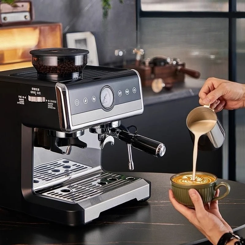 Semi-automatic coffee machine Dual pumps and dual boilers continuously extract and grind in one
Semi-automatic coffee machine Dual pumps and dual boilers continuously extract and grind in one