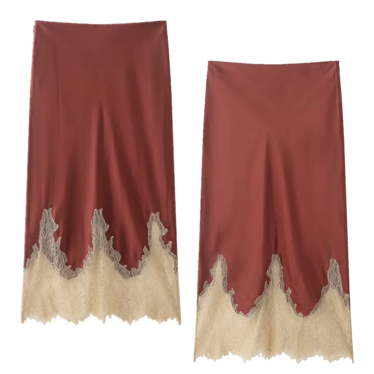 Jenny&Dave Skirt Woman Clothes Faldas Skirts Fashion Woman CLothing French Minimalist Satin Lace Patchwork Elegant MIDI
Jenny&Dave Skirt Woman Clothes Faldas Skirts Fashion Woman CLothing French Minimalist Satin Lace Patchwork Elegant MIDI