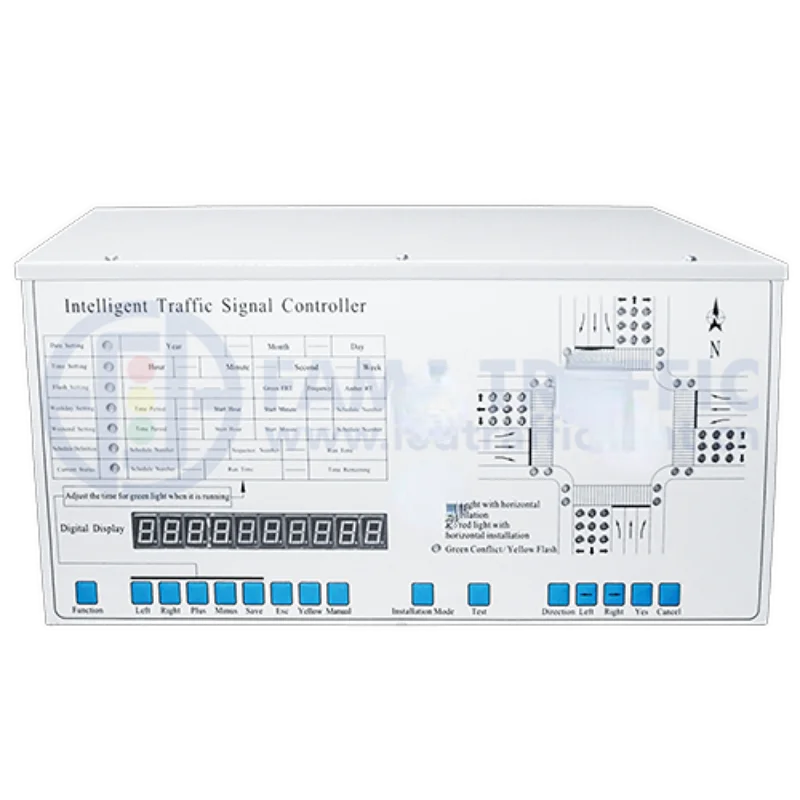 Intelligent Traffic Controller FAMA Traffic Signal Controller 22 Outputs Fixed Time
Intelligent Traffic Controller FAMA Traffic Signal Controller 22 Outputs Fixed Time