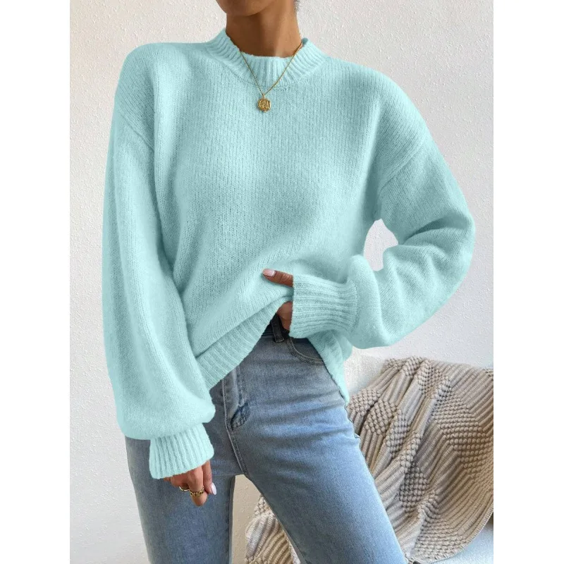 Half High Collar Sweater Women's Cashmere Knitwear Nine Sleeve Length Non-deformable Spring Season Fashionable Casual Wear
Half High Collar Sweater Women's Cashmere Knitwear Nine Sleeve Length Non-deformable Spring Season Fashionable Casual Wear