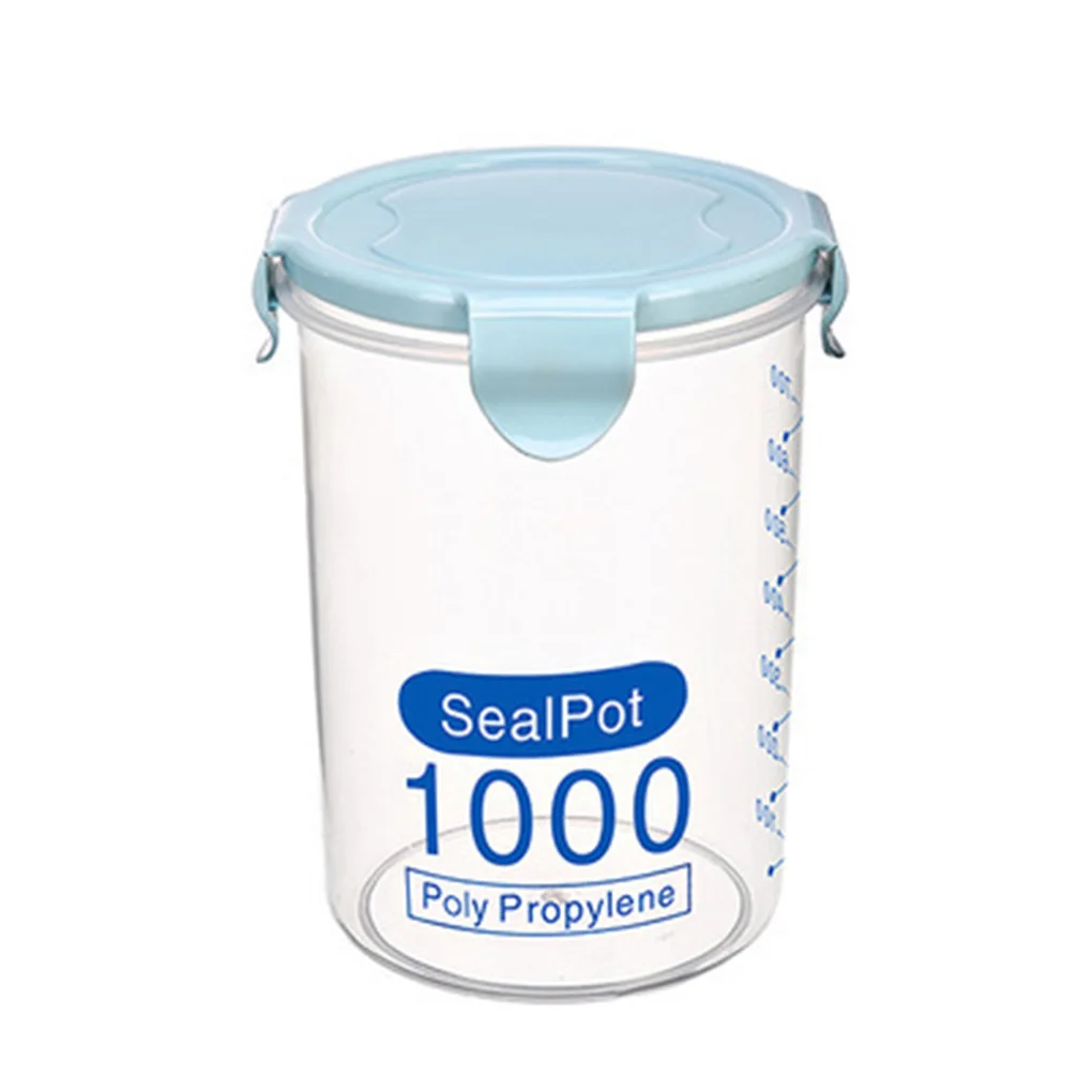 Buckle Transparent PP Plastic Sealed Cans Cereal Round Storage Tank Holders Containers Kitchen
Buckle Transparent PP Plastic Sealed Cans Cereal Round Storage Tank Holders Containers Kitchen