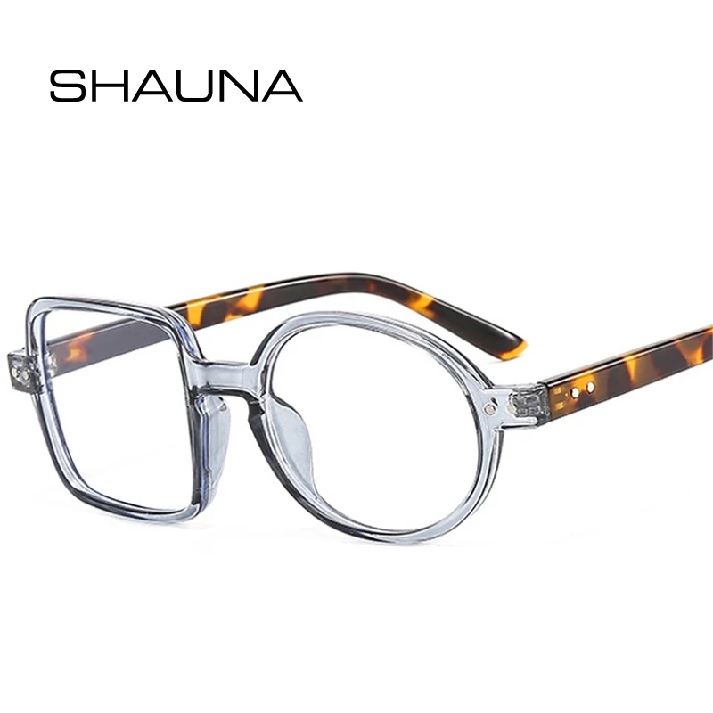 SHAUNA Retro Unique Square Round Glasses Frame Women Clear Lens Spring Hinge Double Color Optical Frame
SHAUNA Retro Unique Square Round Glasses Frame Women Clear Lens Spring Hinge Double Color Optical Frame