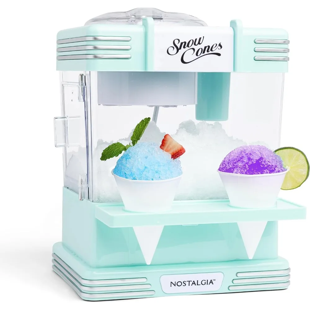 Retro Table-Top Slushie Machine Makes 20 Icy Treats - Includes 2 Reusable Plastic Cups & Ice Scoop - Aqua
Retro Table-Top Slushie Machine Makes 20 Icy Treats - Includes 2 Reusable Plastic Cups & Ice Scoop - Aqua
