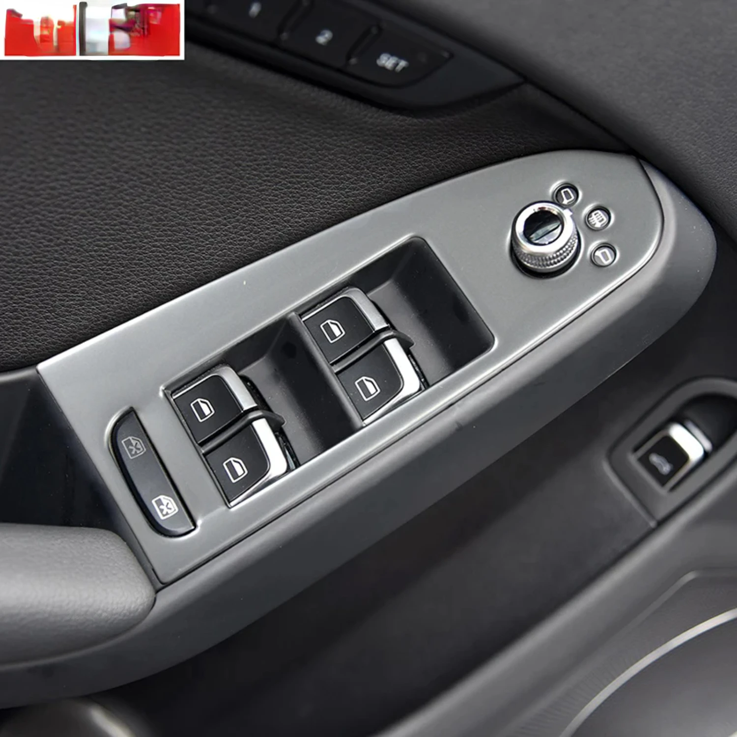 Stainless Steel Window Glass Lifting Buttons Trim for A4 B8 2013-2016 Car Interior
Stainless Steel Window Glass Lifting Buttons Trim for A4 B8 2013-2016 Car Interior