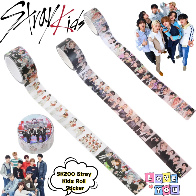 New SKZOO Stray Kids Bangchan Lee Know Curling Tape Stickers High-Value Celebrity Merch Print Student Planner Waterproof Decals
New SKZOO Stray Kids Bangchan Lee Know Curling Tape Stickers High-Value Celebrity Merch Print Student Planner Waterproof Decals