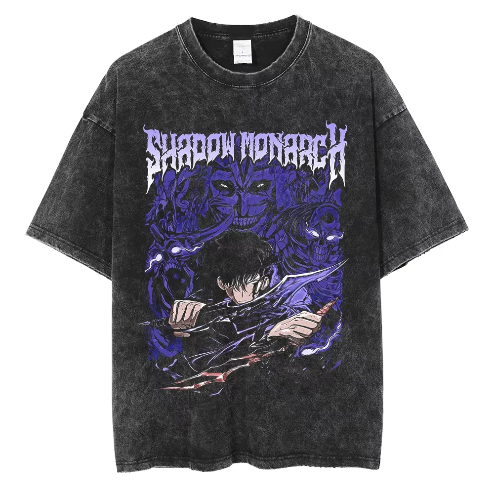 2025 Hot Anime Anime Leveling Sung JinWoo Printed T-shirt Men Women Classic Tshirts Harajuku Male Washed Cotton Manga T Shirt
2025 Hot Anime Anime Leveling Sung JinWoo Printed T-shirt Men Women Classic Tshirts Harajuku Male Washed Cotton Manga T Shirt