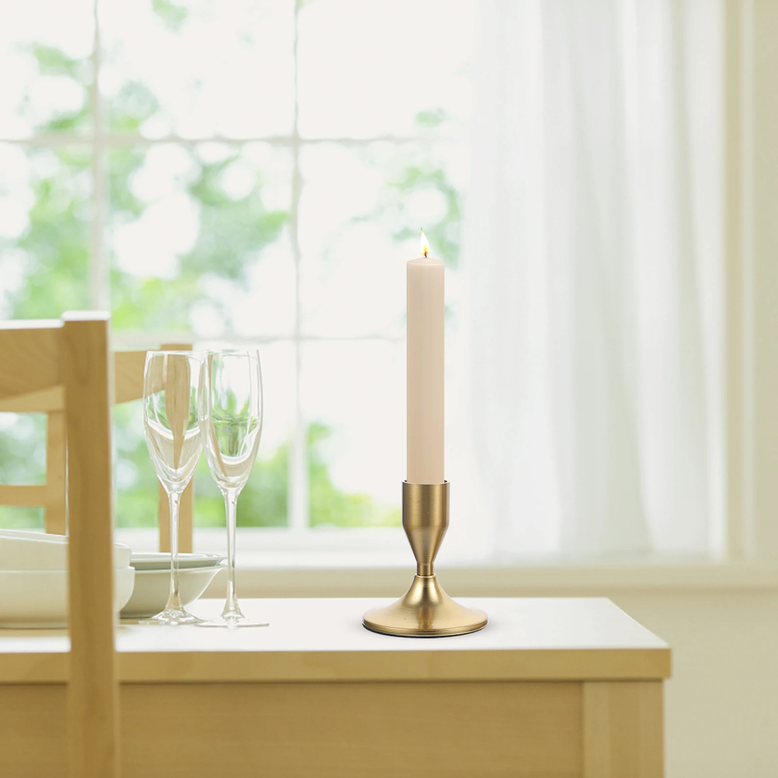 2Pcs Vintage Holder Iron Art Stand for Decorative Tabletop Use Rustic Metal Taper Candlestick Home Wedding
2Pcs Vintage Holder Iron Art Stand for Decorative Tabletop Use Rustic Metal Taper Candlestick Home Wedding